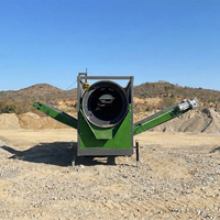 Trommel rotatif mobile linéaire pour le criblage du compost et du substrat, avec roulement, pour le tri des minerai, des copeaux de bois et de la sève