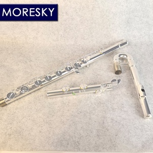 MORESKY Bass Flute C Key with Shell OEM Silver Plated <b>Musical</b> <b>Instrument</b> MBFL-101 - Product Image 6