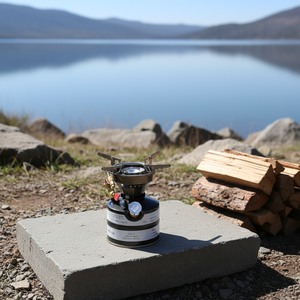 Fornello da Campeggio Pieghevole <span class=keywords><strong>BRS</strong></span> Modello 003 a Gas e Diesel con Accensione Manuale per BBQ e Viaggi, Utilizzo in Tutte le Stagioni - Product Image 1