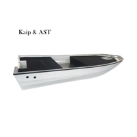 Bateau de pêche simple de 4,2 mètres en alliage d'aluminium soudé, moteur moins cher, vente chaude pour la pêche en lac et en rivière