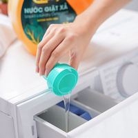 Détergent à lessive liquide multi-usages, liquide nettoyant puissant pour éliminer les taches, détergent pour le soin des tissus, pour lavage à la main et en machine