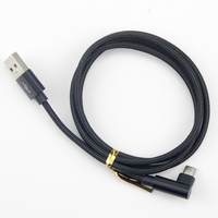 Câble Micro USB tressé en Nylon 2020, coude à Angle droit de 90 degrés, Type C V8, chargement de données, pour Android Galaxy S