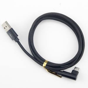 2020 Nylon Bện Dữ Liệu Sạc 90 Độ Khuỷu Tay Bên Phải Góc Loại C V8 Micro Chơi Game Cáp USB Cho Android Galaxy S - Product Image 2