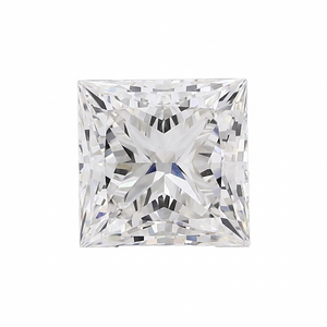 Mejor claridad 5,02 H VS2 Lab-Grown Princess Cut Diamond IGI Certificado con tratamientos 8 mm Altura Turquesa Opal Jasper Jewelry - Product Image 1