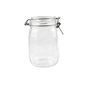 Glass Airtight Kitchen Packaging Storage Apothecary Jar For Spice Seasoning Food