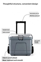 Glacière Coleman 52L 55QT Neptune Blue, étanche, matériaux robustes pour usage intensif, maintien de la température élevée