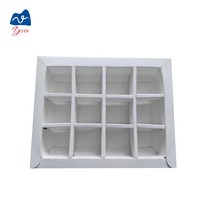 9 cavités recyclables forme personnalisée alimentaire sûr chocolat Bonbon Surprise vide boîte d'emballage cadeau papier couché insertion en plastique