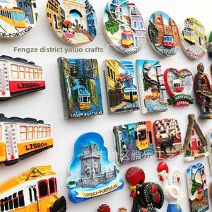 Venta al por Mayor Transfronteriza de Adhesivos Magnéticos para Refrigerador Pintados con Resina, Estilo Europeo, 7-9cm, Recuerdo Turístico Decorativo - Product Image 2