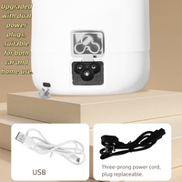 Bouilloire Électrique Portable Intelligente pour Voyage, Mini Tasse Chauffante en Acier Inoxydable 304 avec Contrôle de Température, Théière