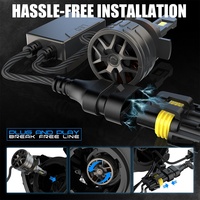 Pour les nouveaux phares de voiture LED 9012, 150W, 15000lm, 6000K, blanc, ampoules de phares de voiture avec 2 ans de garantie