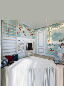 Letto a castello moderno e minimalista con divano sotto, stile casetta sull'albero, per cameretta dei ragazzi, letto a due piani multifunzionale, personalizzabile - Product Image 3