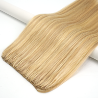 Extensiones de Cabello Humano Natural con Plumas de Ala, Método Face Line, Extensiones de Cabello Humano con Plumas, Extensiones de Cabello con Trama de Plumas 100% Reales