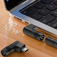 Connecteur d'alimentation DC 3 broches vers USB-C PD, adaptateur de convertisseur de type C 65W/100W pour ordinateurs portables/tablettes/téléphones Asus, flambant neuf