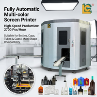 Nueva Máquina de Serigrafía Automática con Servomotor Completo de 1-6 Colores para Botellas, Frascos, Vasos y Tubos de Vidrio y Plástico, Sistema de Posicionamiento Visual CCD UV
