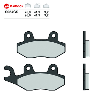 R-Attack S054CS ผ้าเบรกมอเตอร์ไซค์ คาร์บอนเซรามิก หน้า-หลัง รุ่น R90 ได้รับการรับรอง - Product Image 1