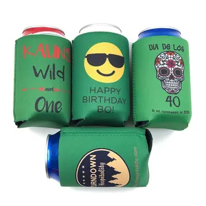 Suporte promocional para cerveja Stubby Suporte para Stubby com impressão por sublimação Suporte para Stubby personalizado em neoprene de 3 mm