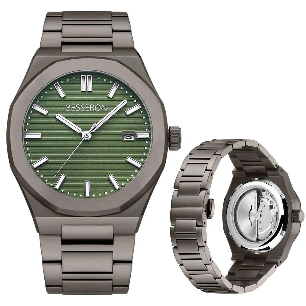 green watch dial men watch