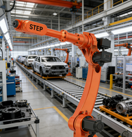 Robot de soudage 6 axes SR220/2700, 220 kg, 2701 mm ±0,06 mm, avec torche de soudage et positionneur pour l'assemblage de la carrosserie
