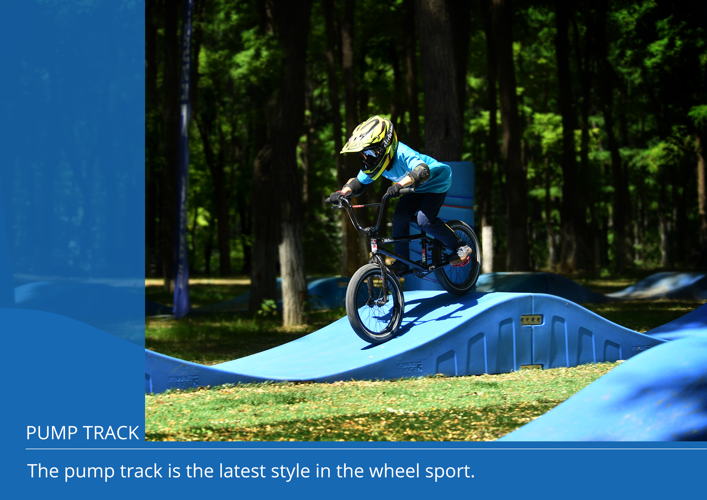 Top Quality And Good Price Outdoor Customized Popular Plastic MODULAR PumpTrack For Sale