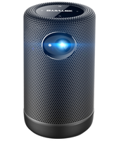 Mini projecteur intelligent P30 DLP WiFi Android avec mise au point automatique, 450 lumens, projection de 44 à 150 pouces, haut-parleurs 3W*2 pour home cinéma