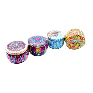 Latas de té personalizadas directas de fábrica, pequeñas, verde, naranja, Pu 'er Rock Tea, lata de lata <span class=keywords><strong>General</strong></span>, lata de vela con caja de tapa - Product Image 2