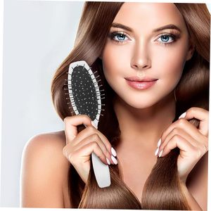 New Product Custom Packaging White Coated Boar Bristle Nylon Wooden Handle Paddle Wig Hair Extension <b>Brush</b> - Product Image 6