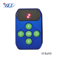 Duplicador de Llaves Remotas Multifrecuencia de 4 Canales con Carga USB, Marca YET2127-MKB-V3.0