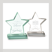 Trophée acrylique de prix de conception d'étoile personnalisée