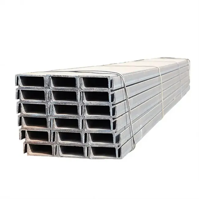 Hot Selling hot rolled u shape steel channels For decorative materials 100x50x5mm