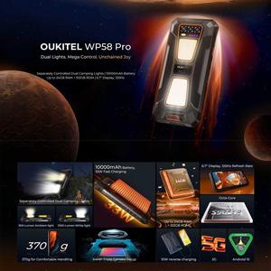 <span class=keywords><strong>Oukitel</strong></span> WP58 Pro 8GB + 512GB ระบุลายนิ้วมือด้านข้าง6.7นิ้วโทรศัพท์ที่ทนทาน Android15 - Product Image 3