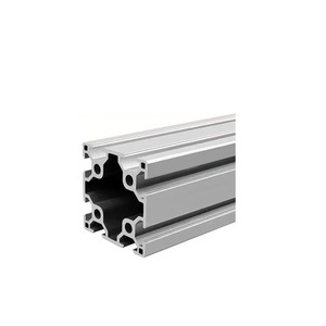European Standard 6060 Aluminum Profile 6063 Material Silver <b>White</b> Anodized Industrial Equipment <b>Frame</b> - Product Image 1