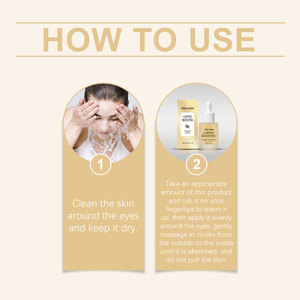 Sérum Contour des Yeux à l'Acide Hyaluronique et au Café – Non Gras, Anti-Poches et Anti-Cernes, Repulpant, Raffermissant, Revitalisant - Product Image 4