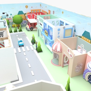Aire de jeux intérieure polyvalente pour enfants, <span class=keywords><strong>maison</strong></span> de jeu à thème, équipement de jeu souple sûr et amusant pour enfants - Product Image 1