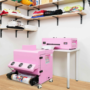 Erasmart Kho A3 DTF Máy In Xp600 13Inch Quần Áo Máy In Cho T-Shirt Kinh Doanh Nhỏ Ý Tưởng Màu Hồng Dtf Máy In - Product Image 1