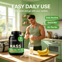 Protéine de lactosérum en marque blanche OEM, Hyper Mass Gainer, Max Protein, Gainer de masse musculaire, Boisson isolée pour la musculation, Poudre de protéine de lactosérum