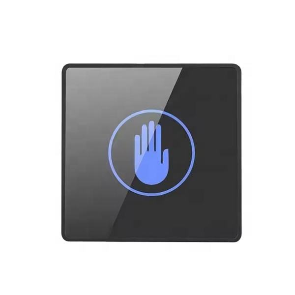 Tempered Glass Touchless Sensor Exit Button DC12V 5-8cm Sensitive Distance Surface Mount Touch Screen 1000000 Cycle 1 Year