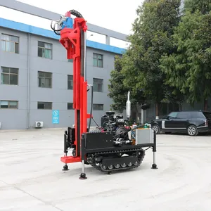 High Quality Crawler Down Hole Drilling Rig 35HP Dual Power Head Water Well Drilling Rig