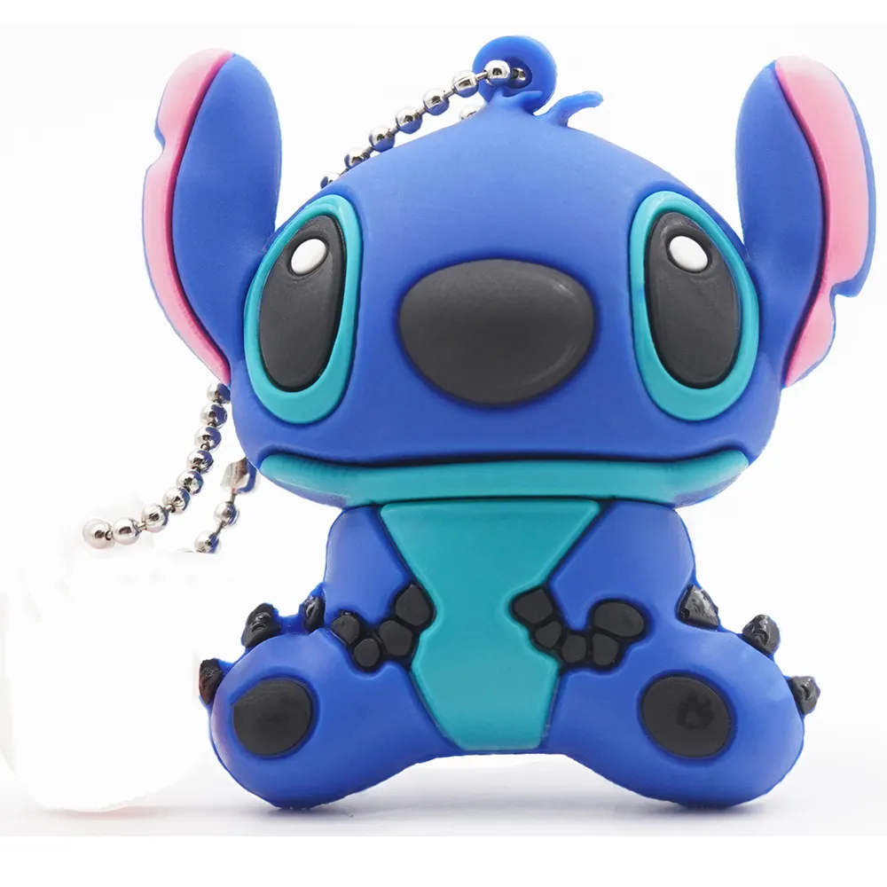 Unidad Flash USB de 64GB, 32GB, 16GB, 8GB, 4GB, 128GB, Pendrive, disco de Stitch, precio de fábrica, venta al por mayor