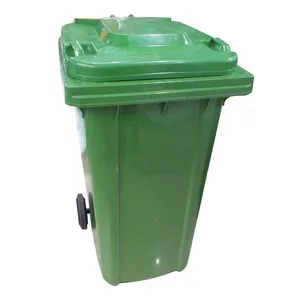 Poubelle de couleur verte Poubelle de 13 gallons Poubelle en plastique de 120 litres