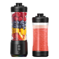 Draagbare fabrieksreis-sapcentrifuge, USB oplaadbaar, makkelijk mee te nemen, mini fruitblender voor smoothies en shakes onderweg, voor buiten, camper, sportschool