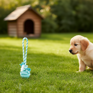 Denta Fun Ball And Play Rope 7 cm 24 cm para perros, juguete para masticar para mascotas - Product Image 3