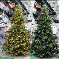 Ensemble d'arbres de Noël artificiels en PVC pré-éclairés à LED, 171-200 cm, pour décoration intérieure festive, fabriqués à la main, vente en gros usine