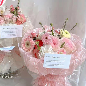 Carta da Regalo Sintetica Floreale a Doppio Lato con Effetto Stropicciato, Sottile, per Fioristi, Matrimoni, Festa della Mamma, Vendita all'Ingrosso - Product Image 2