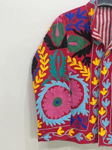 Chaleco Largo de Algodón Transpirable con Estampado Suzani para Mujer, Ajuste Holgado y Cómodo, Cualquier Talla, Proveedor de la India - Product Image 5