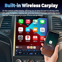 Para Jeep Grand Cherokee 2013 - 2018 Pantalla Vertical de 12.8 Pulgadas 256GB Android 13 Radio 2Din Reproductor Multimedia de Video para Coche GPS Carplay