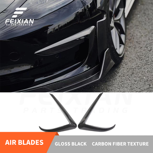 Kit carrosserie complet pour Tesla Model 3, style rapide, lèvre avant, jupe latérale, lèvre arrière, spoiler, rideau d'air, ABS noir brillant, haute qualité - Product Image 5
