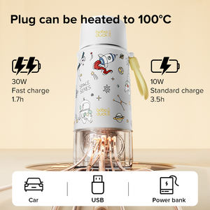 212, быстрый нагрев, портативный детский подогреватель молока, беспроводной Usb-бутылочка, портативный чайник для чая и кофе - Product Image 3