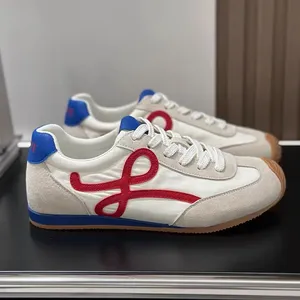 Zapatillas Deportivas Casuales para Mujer, Primavera-Otoño 2026, Blancas, Ligeras, con Forro de Felpa, Parte Superior de Cuero Genuino y Entresuela de Goma - Product Image 2