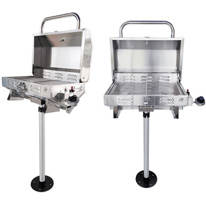 <span class=keywords><strong>Barbecue</strong></span> marin pour <span class=keywords><strong>bateau</strong></span> en acier inoxydable, grill au propane de table pliable avec option <span class=keywords><strong>charbon</strong></span> de bois et support inclinable - Product Image 5