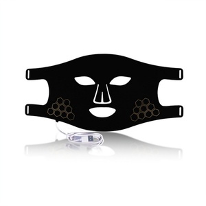Masque facial LED infrarouge proche avec logo personnalisé, traitement par photons rouges, soin de la peau du visage et du cou, masque en silicone - Product Image 4